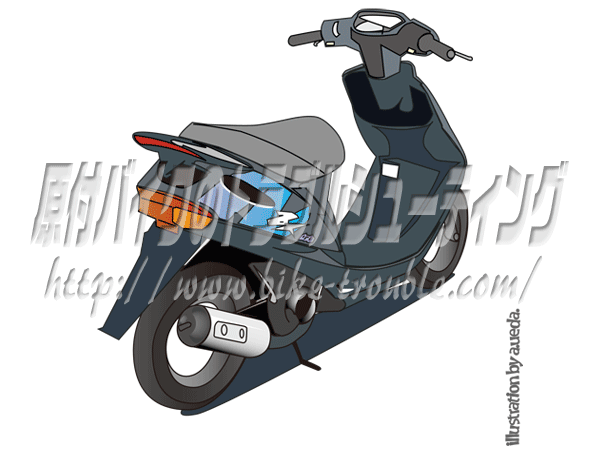 外装パーツの分解 スーパーディオ Sr Zx バハ Af27 Af28 のハンドルカバーの外し方 原付バイクのトラブルシューティング 原付バイクの修理 メンテナンス 総合情報サイト